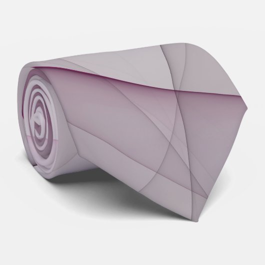 Elegantes Chaos Modernes Abstraktes Rosa Fraktal K Krawatte (Gerollt)