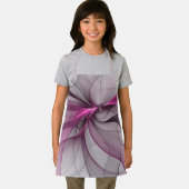 Elegantes Chaos Modernes Abstraktes Rosa Fraktal K Schürze (Insitu)