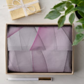 Elegantes Chaos Modernes Abstraktes Rosa Fraktal K Seidenpapier (Geschenk)