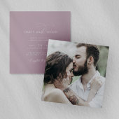 Elegantes Charm Foto Lilac Pink Einladungen für Ho