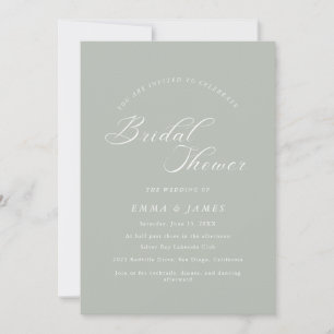 Elegantes Charm Ivory & Gold Brautparty Einladung