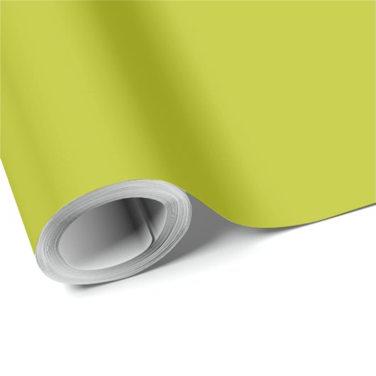 Elegantes Chartreuse Geschenkpapier (Rolleneckpunkt)