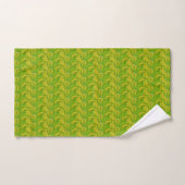 Elegantes Chartreuse-Grün-Blumenmuster Badhandtuch Set (Handtuch)