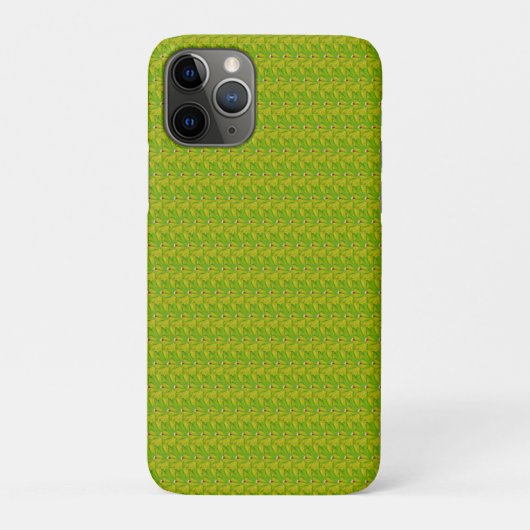 Elegantes Chartreuse-Grün-Blumenmuster Case-Mate iPhone Hülle (Rückseite)