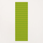 Elegantes Chartreuse-Grün-Blumenmuster Yogamatte (Vorderseite)