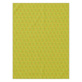 Elegantes chartreuse-grünes Blumenmuster Tischdecke (Vorderseite)