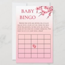 Elegantes Cherry Blossom Baby Shower Bingo Game