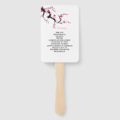 Elegantes Cherry Blossom blumengeschichtliches Pro Fächer (Rückseite)