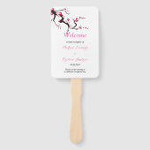 Elegantes Cherry Blossom blumengeschichtliches Pro Fächer (Vorderseite)