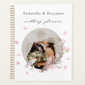 Elegantes Cherry Blossom Foto Hochzeit Planer (Vorderseite)