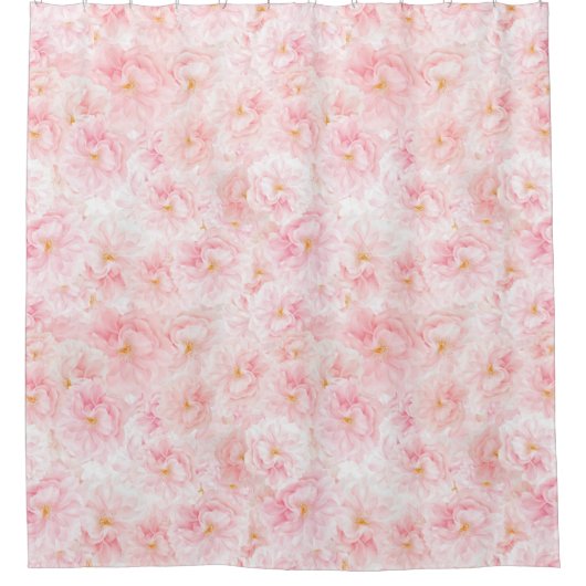 Elegantes Cherry-Blossom-Muster Duschvorhang (Vorderseite)