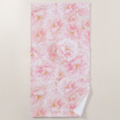 Elegantes Cherry-Blossom-Muster Strandtuch (Vorderseite)