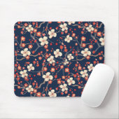 Elegantes Cherry Blossom Nahtloses Muster (10) Mousepad (Mit Mouse)