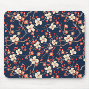 Elegantes Cherry Blossom Nahtloses Muster (10) Mousepad