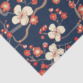 Elegantes Cherry Blossom Nahtloses Muster (10) Seidenpapier (Detail)