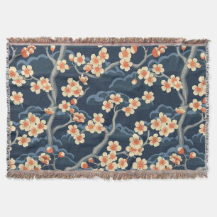 Elegantes Cherry Blossom Nahtloses Muster (11) Decke
