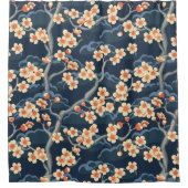 Elegantes Cherry Blossom Nahtloses Muster (11) Duschvorhang (Vorderseite)