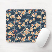 Elegantes Cherry Blossom Nahtloses Muster (11) Mousepad (Mit Mouse)