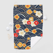 Elegantes Cherry Blossom Nahtloses Muster (12) Golfhandtuch (Insitu)