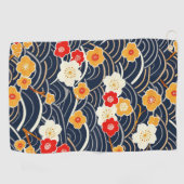 Elegantes Cherry Blossom Nahtloses Muster (12) Golfhandtuch (Horizontal)