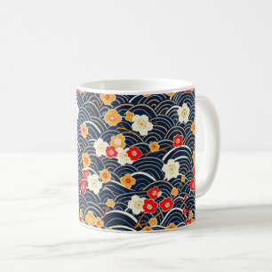 Elegantes Cherry Blossom Nahtloses Muster (12) Kaffeetasse