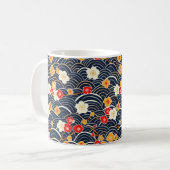 Elegantes Cherry Blossom Nahtloses Muster (12) Kaffeetasse (Vorderseite Links)