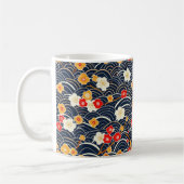 Elegantes Cherry Blossom Nahtloses Muster (12) Kaffeetasse (Links)