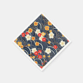 Elegantes Cherry Blossom Nahtloses Muster (12) Serviette (Ecke)