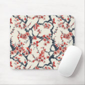 Elegantes Cherry Blossom Nahtloses Muster (13) Mousepad (Mit Mouse)