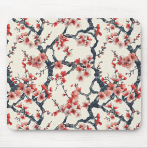 Elegantes Cherry Blossom Nahtloses Muster (13) Mousepad