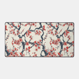 Elegantes Cherry Blossom Nahtloses Muster (13) Schreibtischunterlage