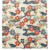 Elegantes Cherry Blossom Nahtloses Muster (14) Duschvorhang (Vorderseite)