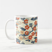 Elegantes Cherry Blossom Nahtloses Muster (14) Kaffeetasse (Links)