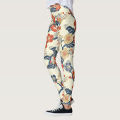 Elegantes Cherry Blossom Nahtloses Muster (14) Leggings (Links)