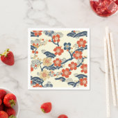 Elegantes Cherry Blossom Nahtloses Muster (14) Serviette (Beispiel)