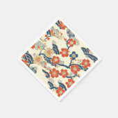 Elegantes Cherry Blossom Nahtloses Muster (14) Serviette (Ecke)