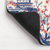 Elegantes Cherry Blossom Nahtloses Muster (15) Mousepad (Ecke)