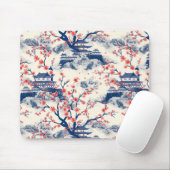 Elegantes Cherry Blossom Nahtloses Muster (15) Mousepad (Mit Mouse)