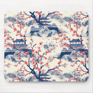 Elegantes Cherry Blossom Nahtloses Muster (15) Mousepad