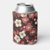 Elegantes Cherry Blossom Nahtloses Muster (16) Dosenkühler (Kanne Rückseite)