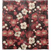Elegantes Cherry Blossom Nahtloses Muster (16) Duschvorhang (Vorderseite)