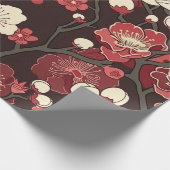 Elegantes Cherry Blossom Nahtloses Muster (16) Geschenkpapier (Ecke)