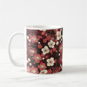 Elegantes Cherry Blossom Nahtloses Muster (16) Kaffeetasse (Links)