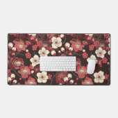 Elegantes Cherry Blossom Nahtloses Muster (16) Schreibtischunterlage (Tastatur & Maus)