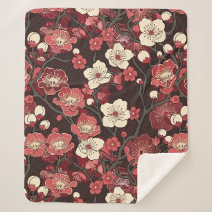 Elegantes Cherry Blossom Nahtloses Muster (16) Sherpadecke