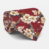 Elegantes Cherry Blossom Nahtloses Muster (17) Krawatte (Gerollt)