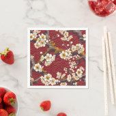 Elegantes Cherry Blossom Nahtloses Muster (17) Serviette (Beispiel)