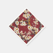 Elegantes Cherry Blossom Nahtloses Muster (17) Serviette (Ecke)