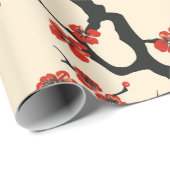 Elegantes Cherry Blossom Nahtloses Muster (1) Geschenkpapier (Rolleneckpunkt)