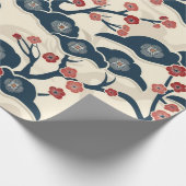 Elegantes Cherry Blossom Nahtloses Muster (2) Geschenkpapier (Ecke)